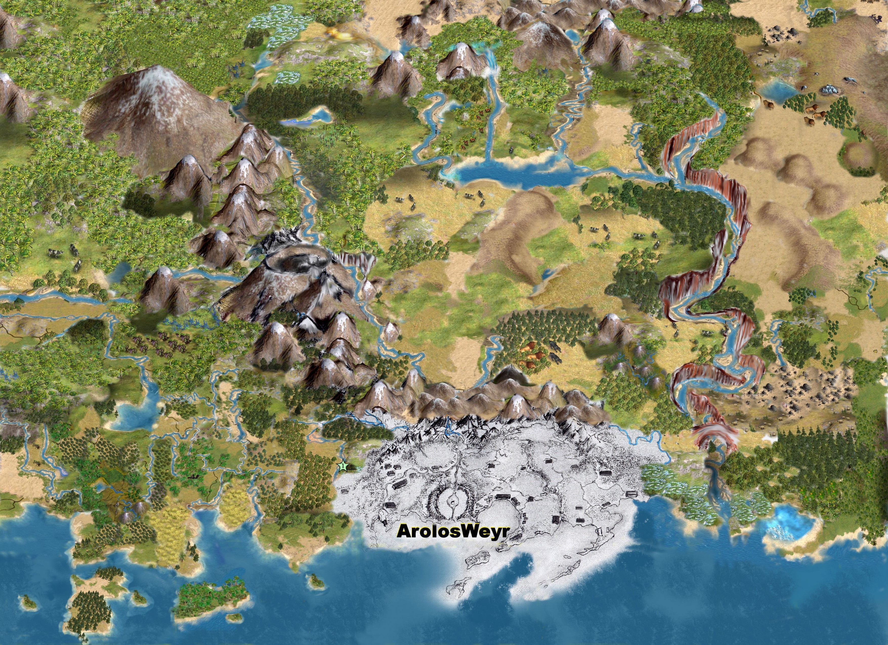 The Explorers BIG Map